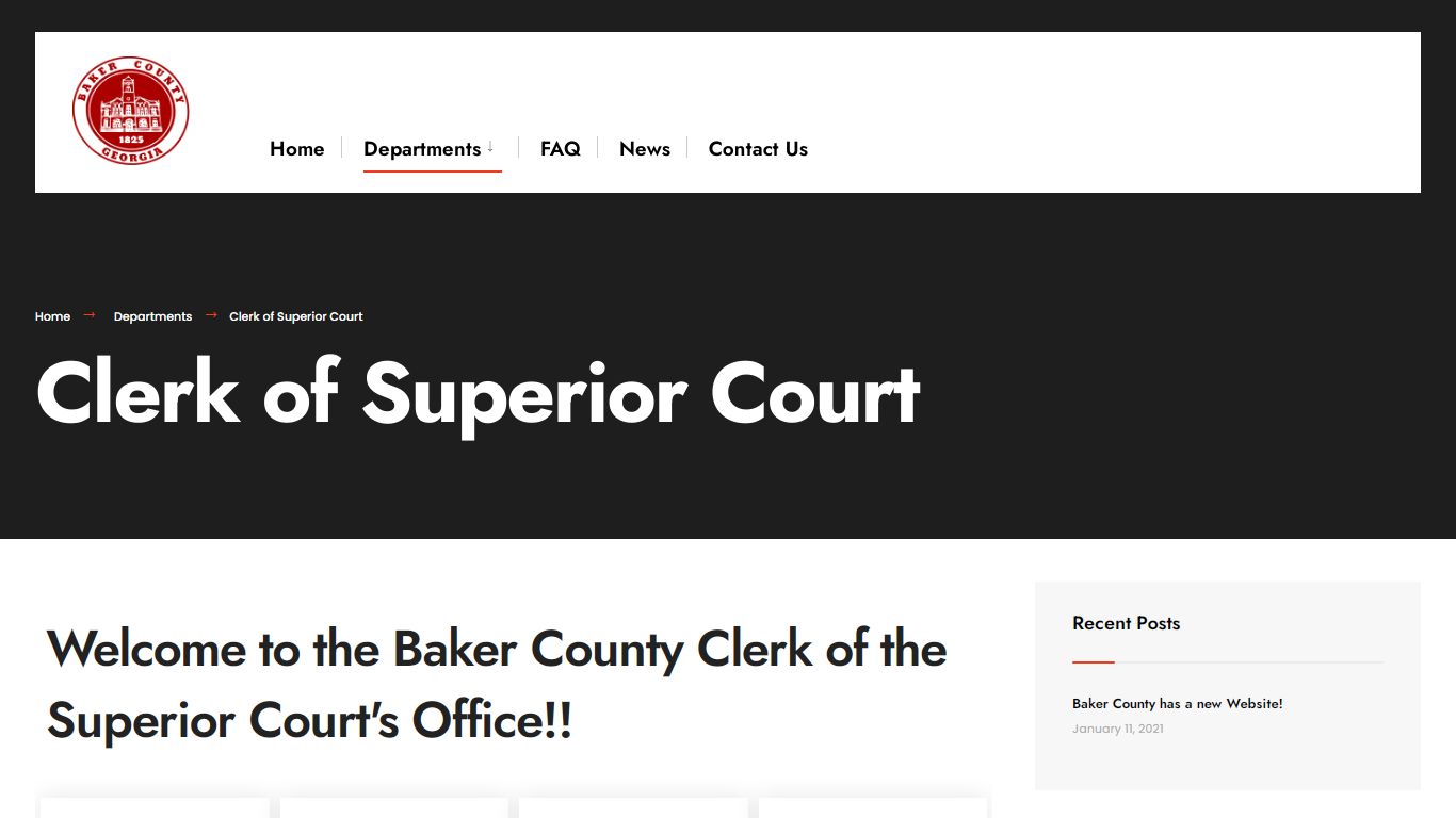 Clerk of Superior Court – Baker County